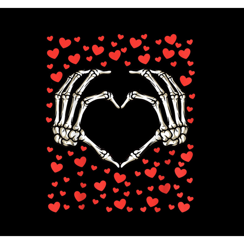 Valentines Day Png, Skeleton Hand Png, Red Heart Png.jpg