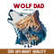 Strong Wolf Dad Png, Cool Alpha Wolf Png, Father's Day Png, Papa Png, Funny Dad Png, Birthday Dad Png, Best Gift For Dad.jpg