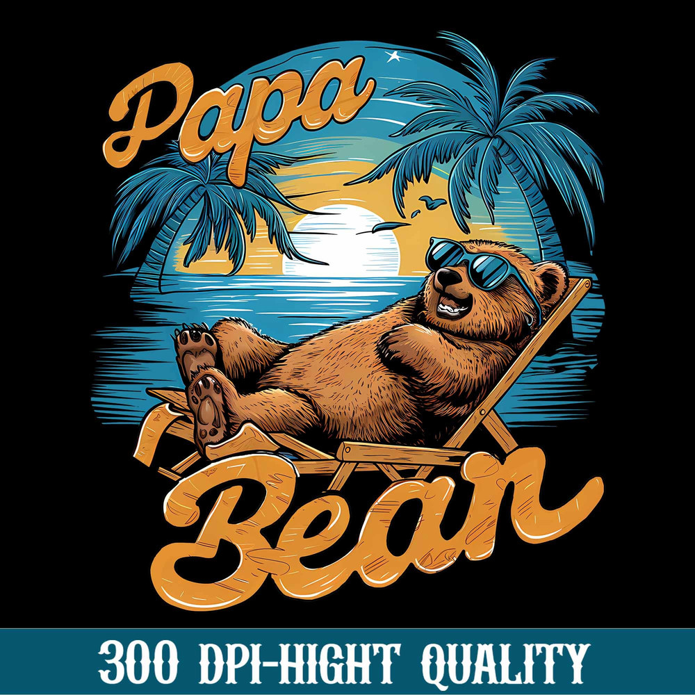 Vintage Papa Bear Png, Papa Bear Png, Relaxing Papa Png, Father's Day Png, Funny Dad Png, Birthday Dad Png, Dad Png, Best Gift For Dad.jpg