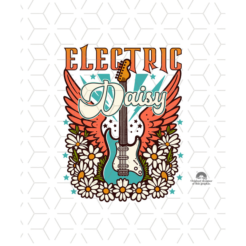 Music Sublimations, Designs Downloads, Vintage Sublimations, Png, Shirt Design, Rock and Roll, Guitar, World Tour Vintage, Electric Daisy.jpg