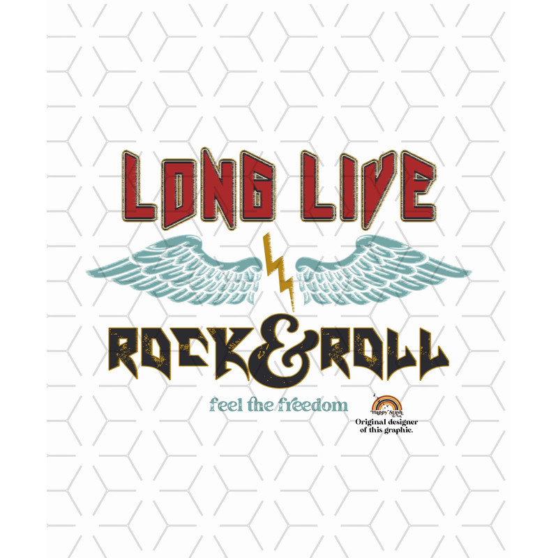 Retro Sublimations, Designs Downloads, Vintage Sublimations, Png, Clipart, Shirt Design, Sublimation Downloads, Long Live Rock and Roll.jpg