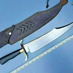 Alamo Musso Knife Full Tang Bowie Knife Hunting Knife D2 Tool Steel Survival Knife Camping Knife Gift For Him Knife Gift