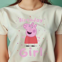 peppa pig birthday girl pink celebration text png, peppa pig png, funny peppa pig digital png files