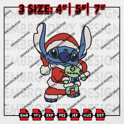 Santa Stitch And Scrump Dolls Embroidery files, Christmas Emb Designs, Stitch Machine Embroidery File, Digital Download