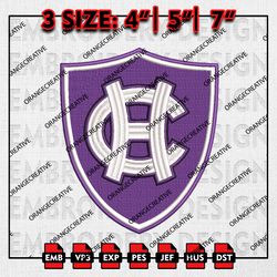 NCAA Holy Cross Crusaders Logo Emb files, NCAA Embroidery Designs, 3 size, NCAA Holy Cross Machine Embroidery Digital