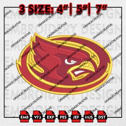 Iowa State Cyclones NCAA Mascot Logo Emb files, NCAA Embroidery Designs, 3 size, NCAA Iowa Machine Embroidery Digital
