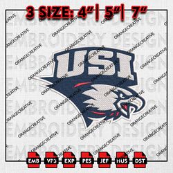 Southern Indiana Screaming Eagles Logo Emb files, NCAA Embroidery Designs, 3 size, NCAA Team Machine Embroidery Digital