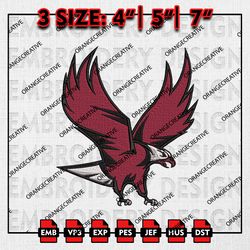 North Carolina Central Eagles Logo Emb files, NCAA Embroidery Designs, 3 size, NCAA Team Machine Embroidery Digital