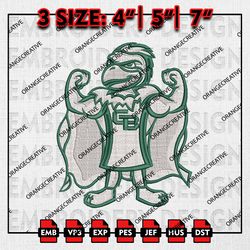 Green Bay Phoenix NCAA Mascot Logo Emb files, NCAA Embroidery Designs, 3 size, NCAA Green Bay Machine Embroidery Digital