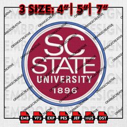 South Carolina Logo Ncaa Emb Design, NCAA Embroidery Files, NCAA South Carolina State Bulldogs Mascot Machine Embroidery