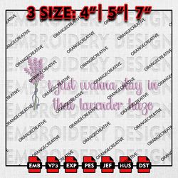 Lavender Haze Emb Design, Taylor Swift Embroidery Files, Swiftie 3 sizes Machine Embroidery, Gift For Fan