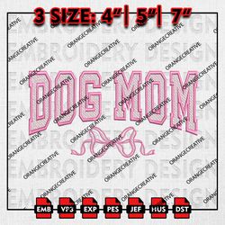 Dog Mom Emb Files, Mothers Day Embroidery Designs, Social Club Ideas, Coquette Machine Embroidery Files