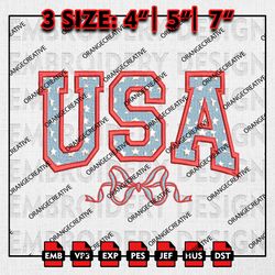 Coquette USA Embroidery Files, America, 4th of July Embroidery Designs