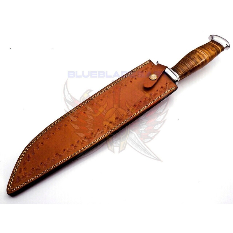 16 Inch Handmade Full Tang Bowie Hunting Knife for sale