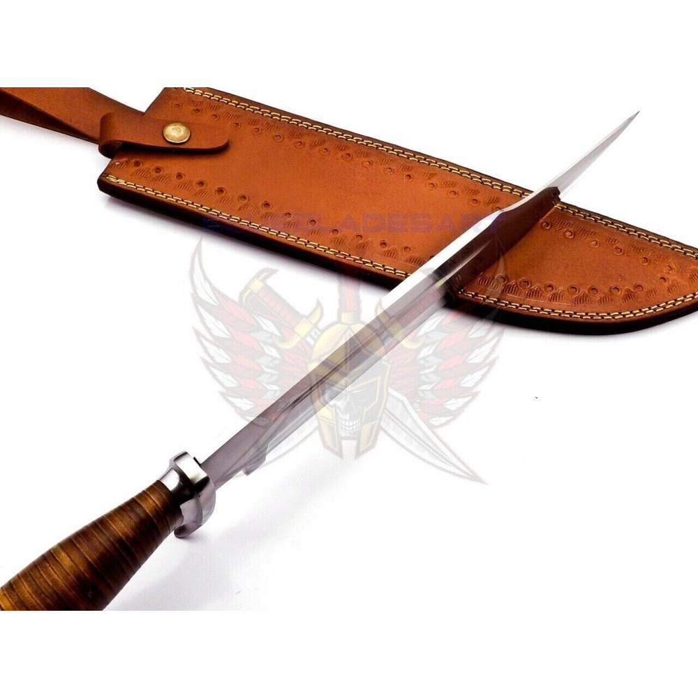 16 Inch Handmade Full Tang Bowie Hunting Knife for sale