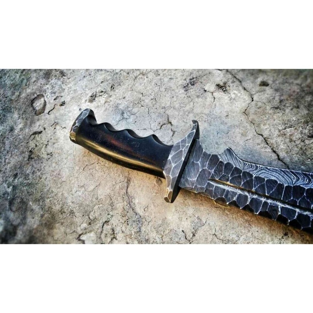 Damascus Steel Custom Handmade Forged Bowie Knife Survival Knife Outdoor Knife Gift for Him Special Bowie Knife Gift New (4).jpg