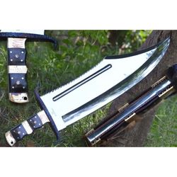 extra large hunting bowie knife custom handmade bowie survival knife d2 steel special edition bowie knife gift unique