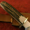 Stag Handle Bowie Knife Fixed Blade Knife Custom Handmade Bowie Survival Outdoor (2).jpg