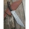 Ram Horn Hunting Bowie Knife Damascus Steel Handmade Survival Bowie Camping Knif (1).jpg