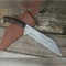 Ram Horn Hunting Bowie Knife Damascus Steel Handmade Survival Bowie Camping Knif (10).jpg
