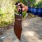 Custom Handmade Fixed Blade Bowie Knife Tactical Machete Knife Survival Outdoor Camping Knife Full T