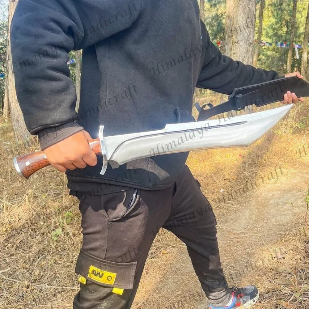 Full Tang Bowie Knife Custom Handmade Hunting Survival Outdoor Knife Carbon Tactical Machete Knife Survival Bowie Knife (4).jpg