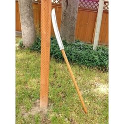 custom handmade naginata sword full tang viking sword hunting outdoor camping sword special wood survival