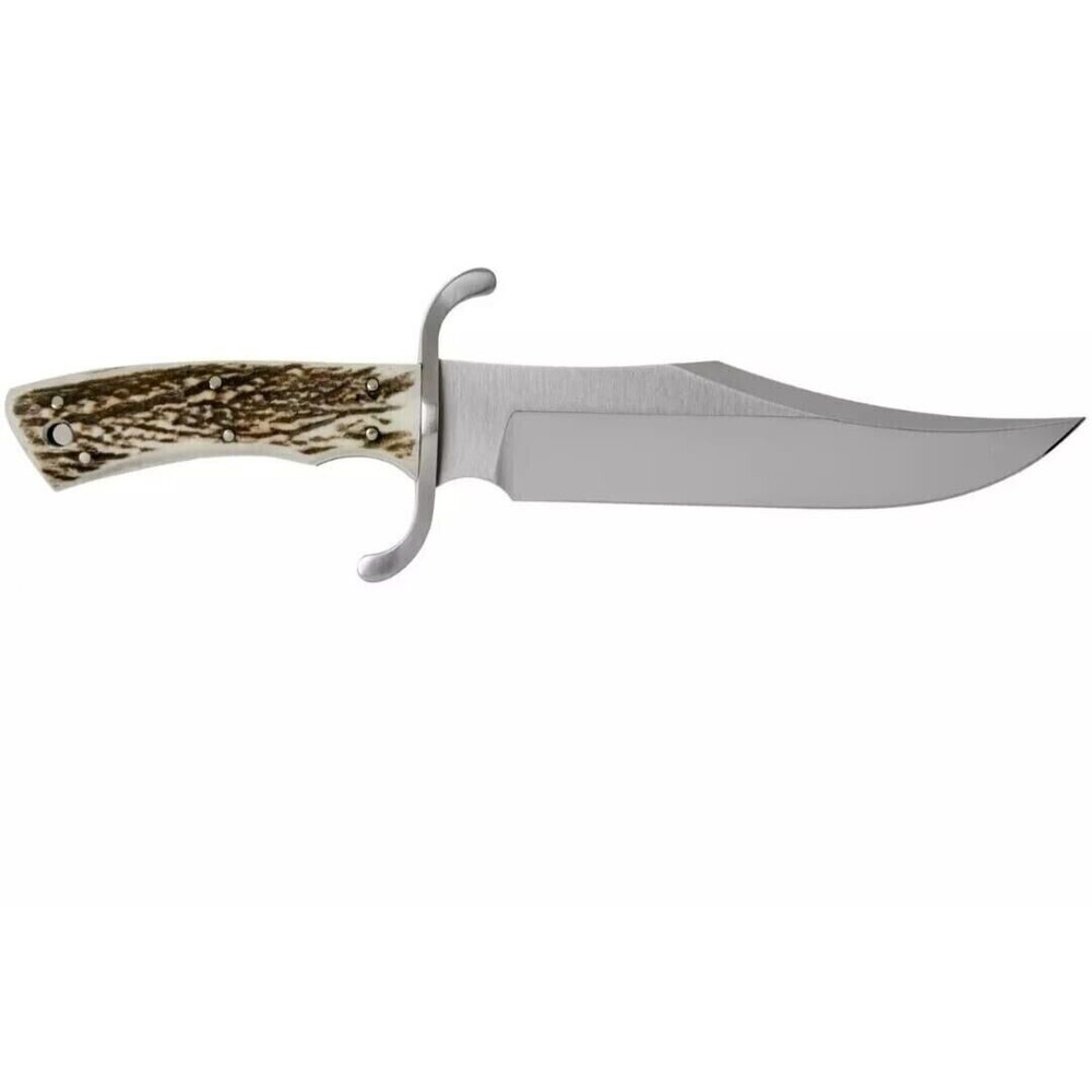 Stag Handle Custom Handmade Fixed Blade Bowie Knife D2 Tool Steel Hunting Knife (2).jpg