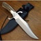 Stag Handle Custom Handmade Fixed Blade Bowie Knife D2 Tool Steel Hunting Knife (3).jpg