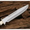 Stag Antler Custom Handmade Bowie Knife Fixed Blade D2 Tool Steel Survival Out (5).jpg