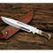 Stag Antler Custom Handmade Bowie Knife Fixed Blade D2 Tool Steel Survival Out (7).jpg
