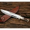 Stag Antler Custom Handmade Bowie Knife Fixed Blade D2 Tool Steel Survival Out (7).jpg