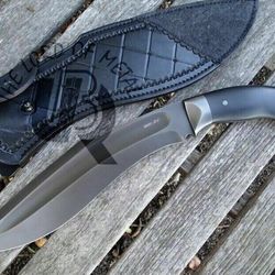 full tang kukri knife custom handmade bowie knife carbon steel hunting survival