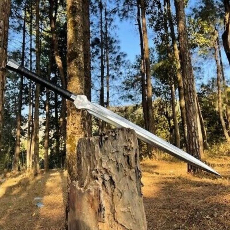 Mirror Polished Custom Handmade Sword Full Tang Viking Sword D2 Tool Steel Sword (4).jpg