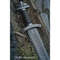 Forged Handmade Sword Damascus Steel Viking Sword Survival Double Edged Sword (2).jpg