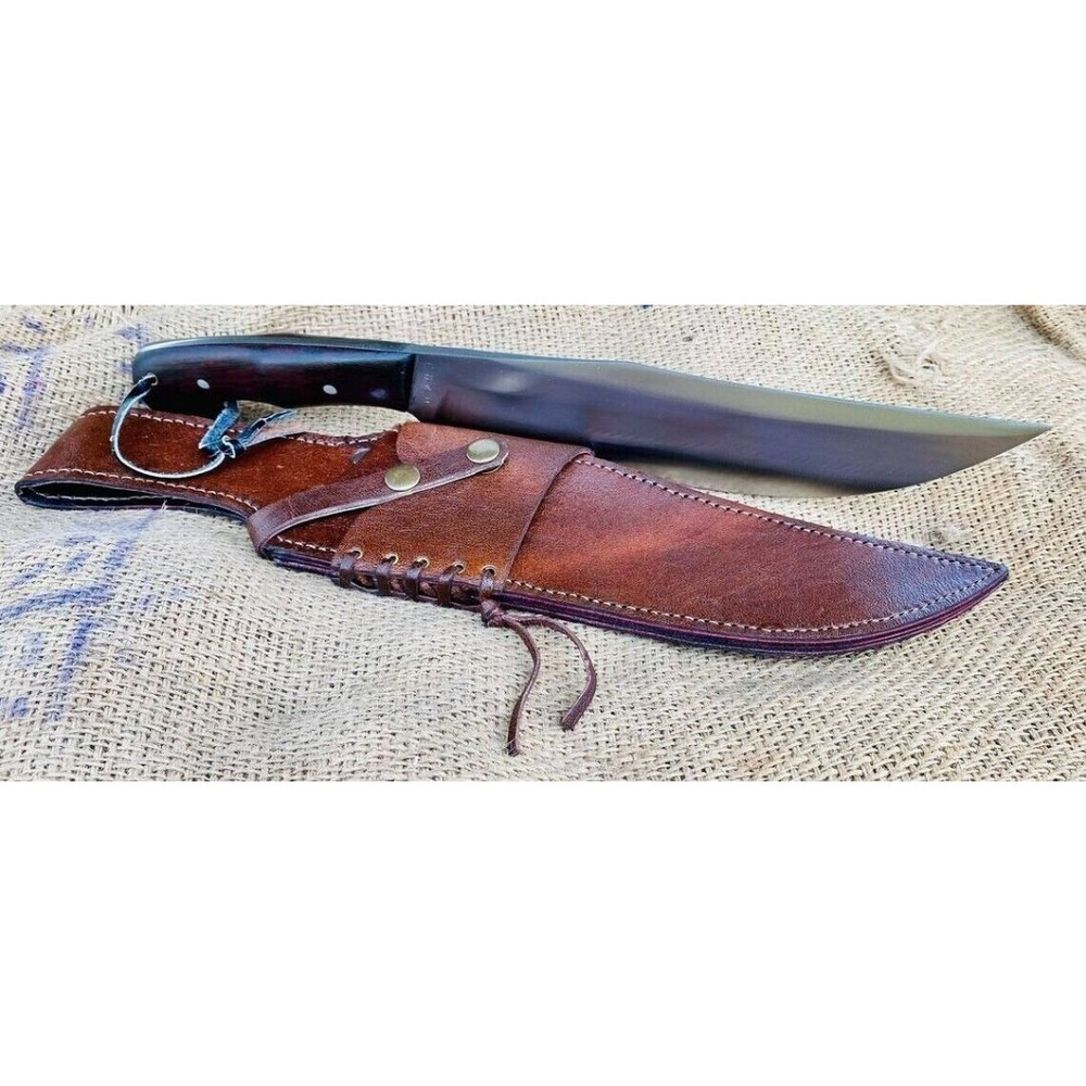 Fixed Blade Hunting Bowie Knife Custom Handmade Full Tang Survival Knife Outdoor (6).jpg