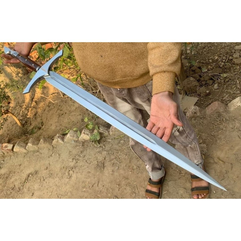 Toothpick Handmade Sword D2 Tool Steel Viking Sword Forged Custom Made Survival (5).jpg