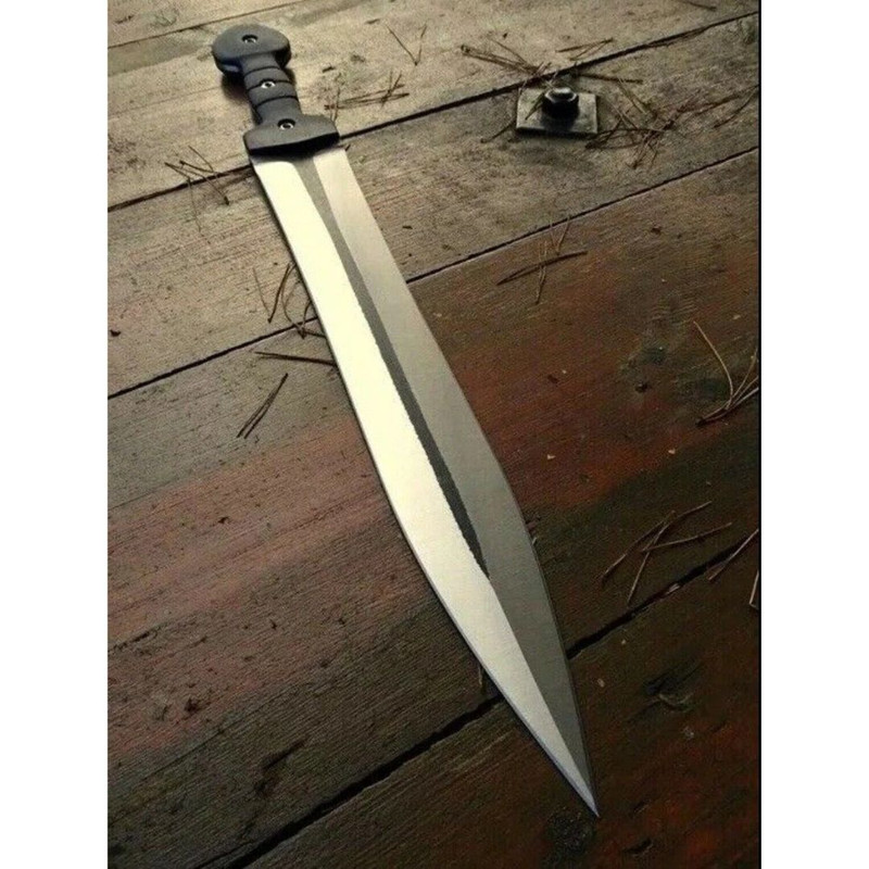 Fully Forged Custom Handmade Sword Carbon Steel Oil Tampered Sword Double Edge (1).jpg
