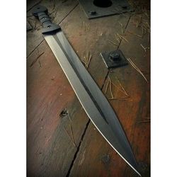 fully forged custom handmade sword carbon steel oil tampered sword double edge