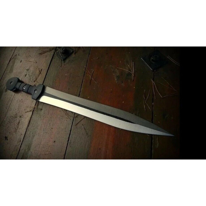 Fully Forged Custom Handmade Sword Carbon Steel Oil Tampered Sword Double Edge (5).jpg