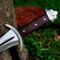 Handmade Sword D2 Steel Viking Sword Hunting Unique Sword Survival Double Edged (2).jpg