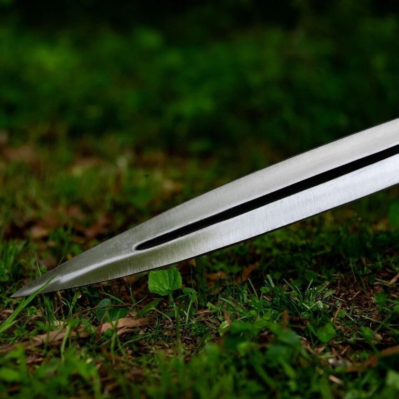 Handmade Sword D2 Steel Viking Sword Hunting Unique Sword Survival Double Edged (3).jpg