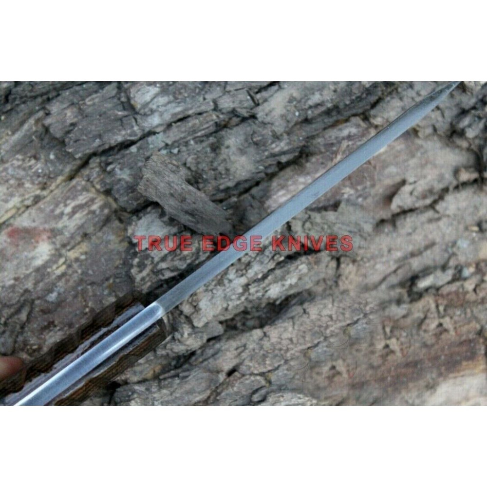 Acid Washed Hunting Knife Full Tang Custom Handmade Bowie Survival EDC Knife (3).jpg