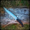 Custom Handmade Hunting Knife Black Micarta Handle D2 Tool Steel Survival EDC (4).jpg