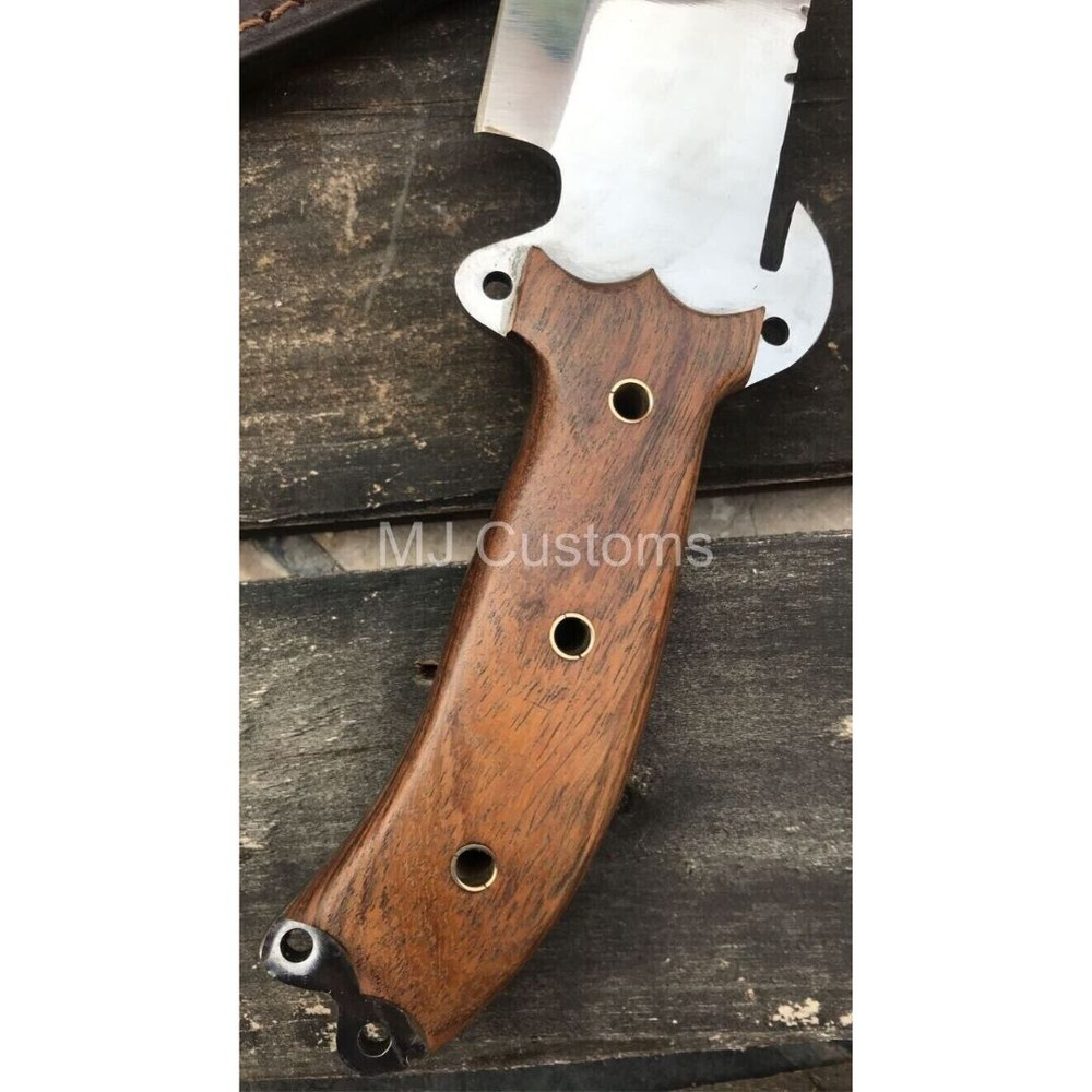 Full Tang Bowie Knife Custom Handmade Fixed Blade Knife Hunting Survival Mirror (5).jpg