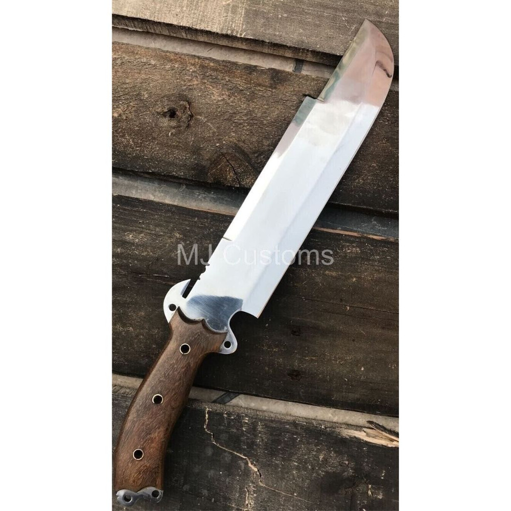 Full Tang Bowie Knife Custom Handmade Fixed Blade Knife Hunting Survival Mirror (1).jpg