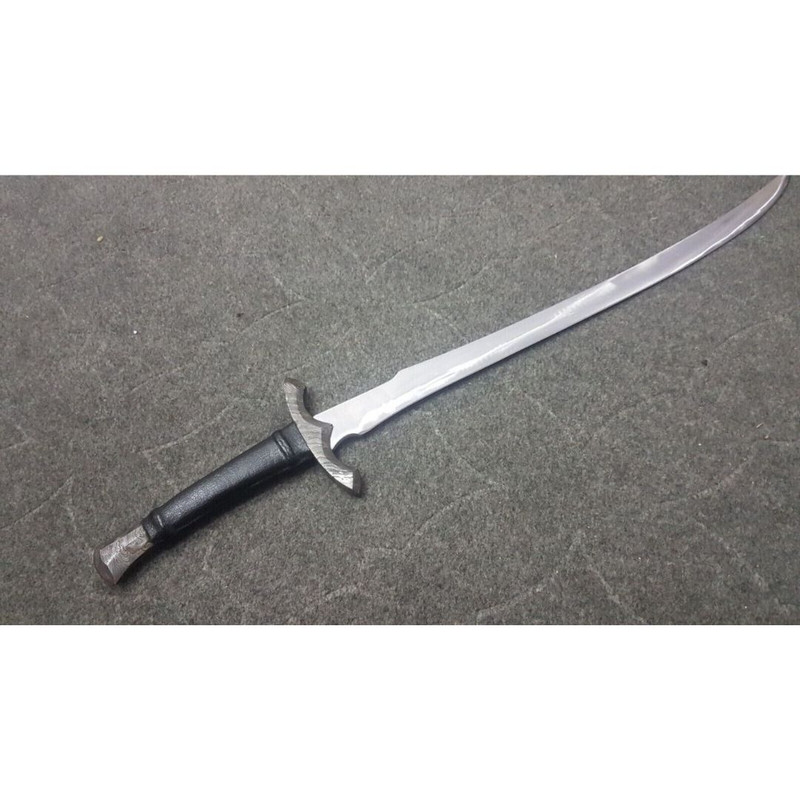 D2 Tool Steel Custom Handmade Sword Unique Larry Sword Leather Handle Viking New (1).jpg