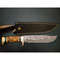 Damascus Steel Forged Bowie Knife Crocodile Dundee Knife Camel Bone Handle Knife (3).jpg