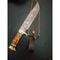 Damascus Steel Forged Bowie Knife Crocodile Dundee Knife Camel Bone Handle Knife (7).jpg