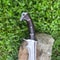 Custom Handmade Carbon Steel Bowie Knife Fixed Blade Full Tang Hunting Survival (6).jpg